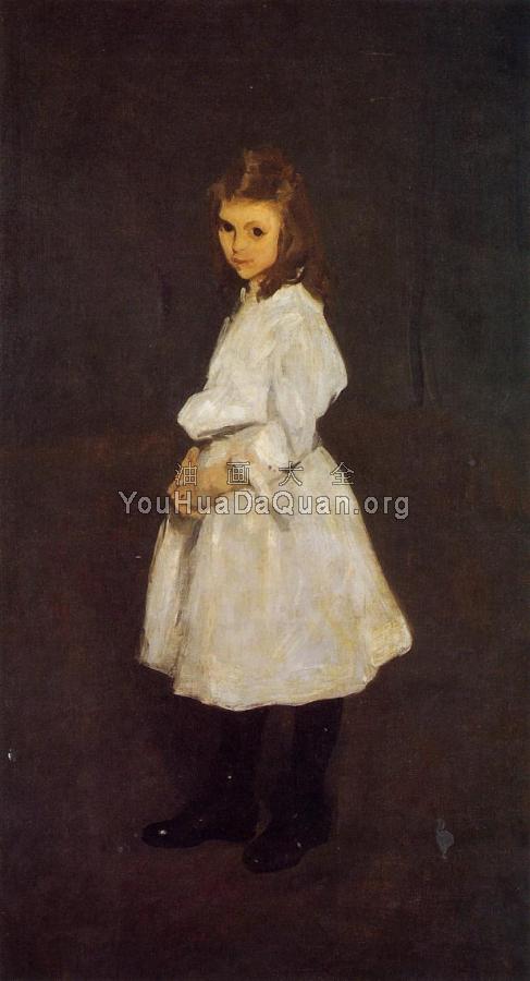 Little Girl in White aka Queenie Barnett - 乔治·卫斯理·贝洛斯